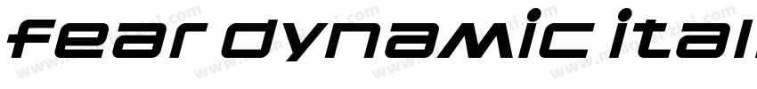fear dynamic italic字体转换
